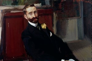 Jacinto Felipe Picón és Pardiñas arcképe alkotó: Joaquín Sorolla